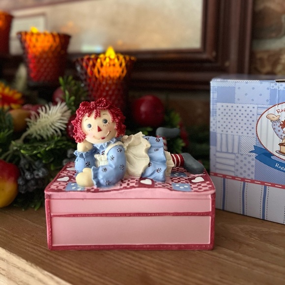 ❤️Vintage Musical Raggedy Ann Jewelry Box‼️FINAL SALE - Picture 4 of 7